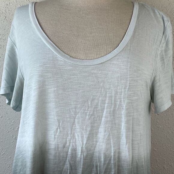 Pre-Owed American Eagle Womens Green Scope Neck Soft & Sexy Short Sleeve Top - Picture 2 of 6
